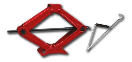 Imagen 2 de 10 de Criquet Tijera 1 Tn Reforzado + Llave Cruz 17 19 21 23 Mm
