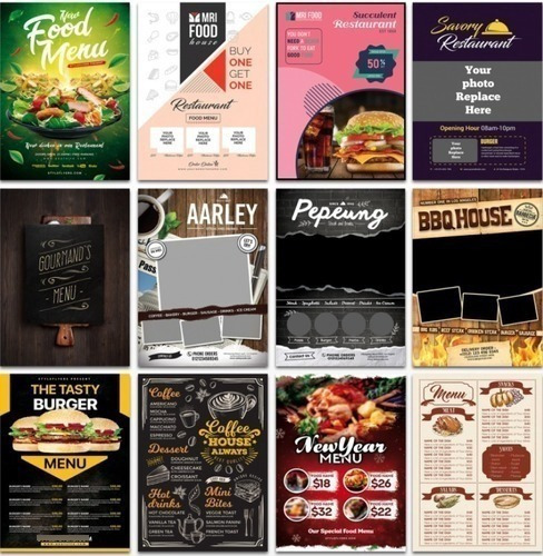 Pack 500 Artes Editáveis Cardápios E Menús Psd Com