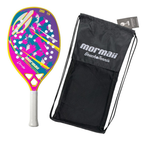 Raquete Beach Tennis Mormaii Defender Frame+face Fiberglass