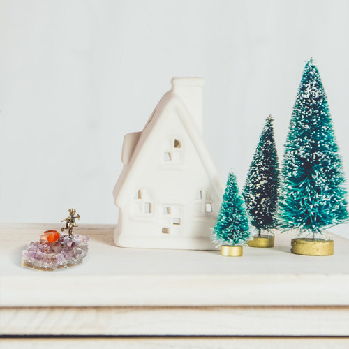 Balanza Desktop Decor Amethyst Cluster Miner
