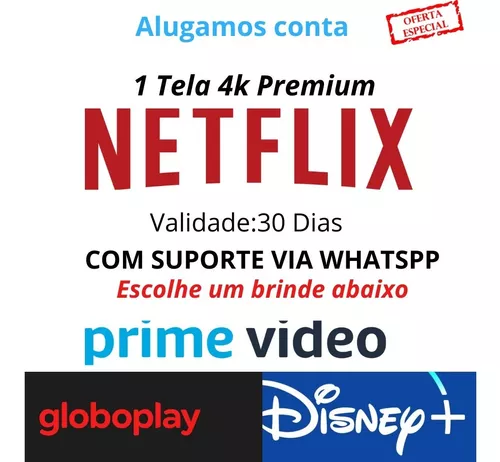 Cartão Pré-pago Netflix R$ 150 Reais Presente Assinatura