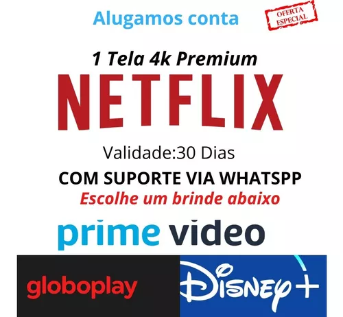 Cartão Assinatura Netflix R$ 150 Reais - Envio Na Hora