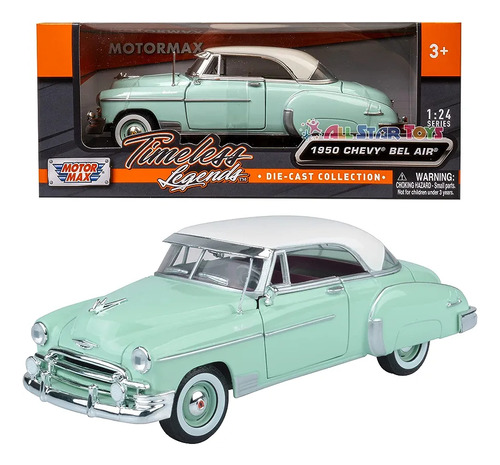 Carro A Escala Chevy 1950 De Metal Fundido A Presión 1:14 