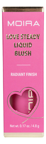 Rubor Líquido Matte Y Luminoso Love Steady Moira Cosmetics Tono Del Maquillaje So Cute