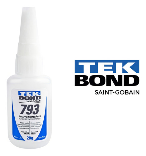 Super Cola Adesiva Multiuso Instantânea Tekbond 793 20g