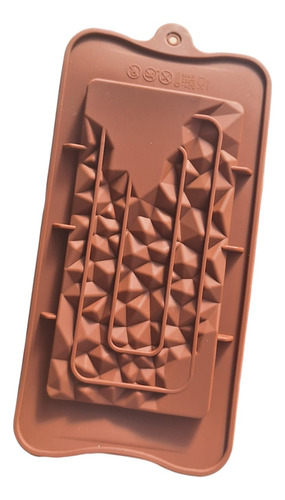 * Molde Silicon Barra Chocolate Diamantada Jabon Fondant
