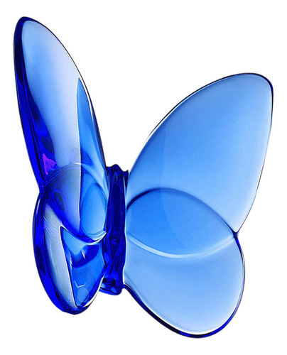 Figura De Mariposa Voladora De Cristal, Centro De Mesa, Azul