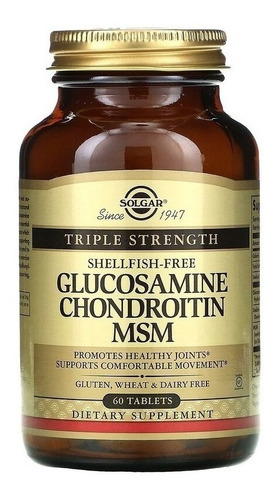 Solgar | Glucosamine Chondroitin Msm | Triple Strength | 60