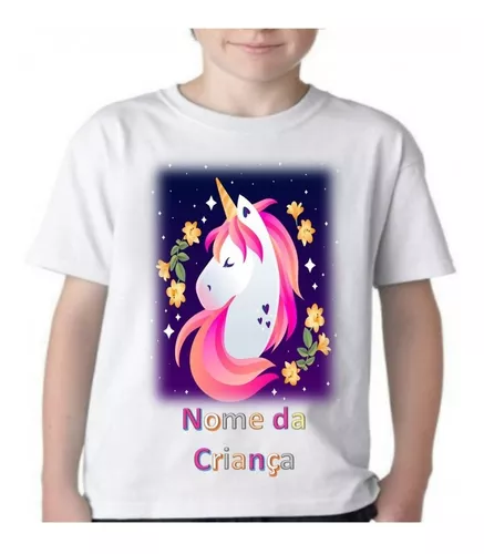 Camiseta Camisa Unicornio Cavalo Menino E Menina Infantil | MercadoLivre