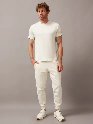 Polera Logo Tape Raglan Blanco Calvin Klein