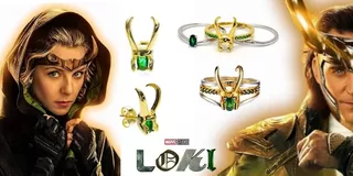 Set Loki Anillo Y Aretes Sylvie De Asgard Marvel Con Estuche