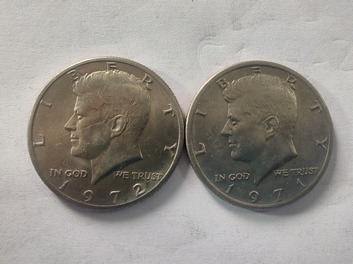 2 Monedas Estados Unidos Half Dollar 1971-1972 (c4