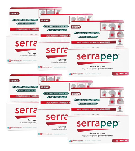 Serrapep X12 Capsulas (combo X6 Unidades)