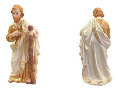 Nacimiento Navideño De Resina Fina 20cm 10 Piezas