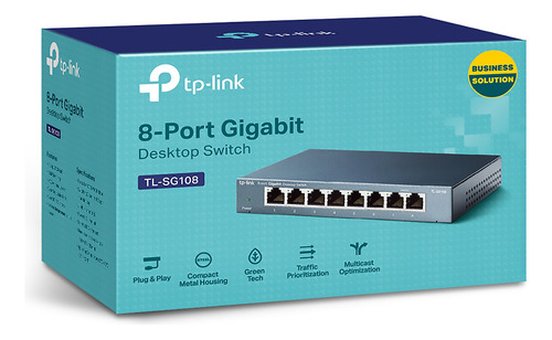 Tp-link Switch Tl-sg108 8 Puertos De 10/100/1000mbps