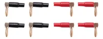 Comprar 8 Cables De Altavoz Tipo Banana Plug De 4 Mm, 4 Mm, Oro De 2