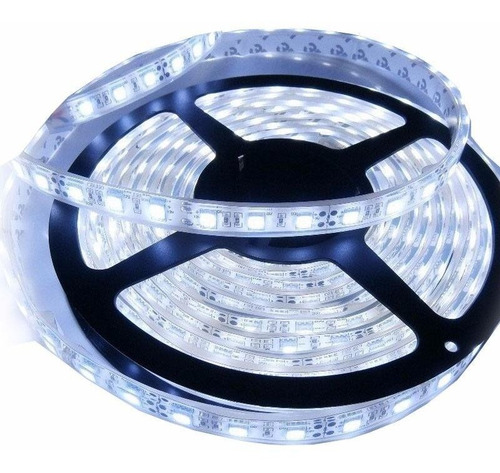 Tira Led 5050 Rollo 5 Metros Blanco Frio 12v Interior