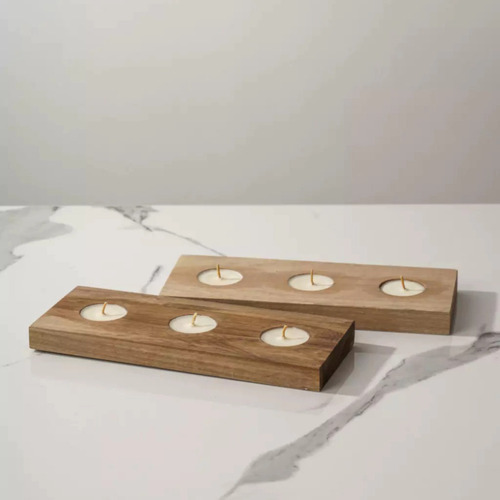 Vela X3 Aromatica Base Madera Petribi Centro Mesa Cera Soja Madera Fusta Segun Disponibilidad