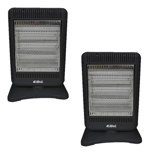 Imagen 1 de 4 de Estufa Eléctrica Infrarroja Eiffel Fija 1200w 3 Velas X2