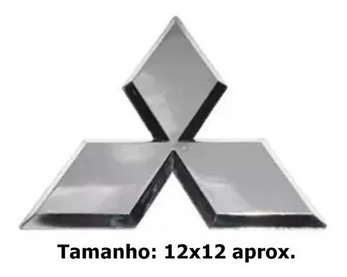 Emblema Logo Grade Dianteira L200 Triton Cromado 2012 A 2015