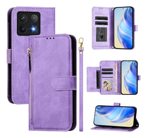 Funda Multifuncional Para Xiaomi 14t Pro/poco F6, Con Correa