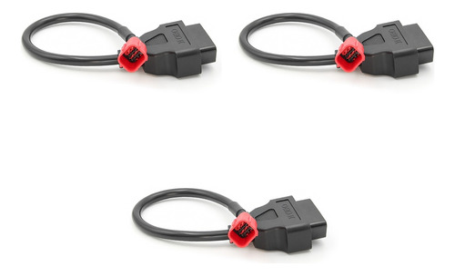 Cable De Diagnóstico Obd2 De 3 Adaptadores Obd Para Motocicl