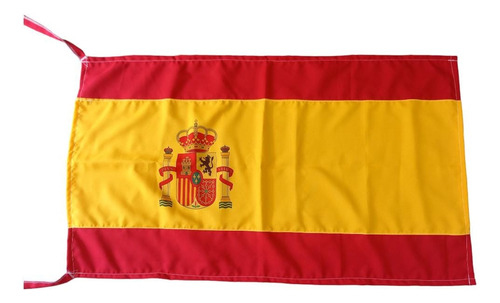 Bandera De España Armada Por Costuras, Tela De Buena Calidad