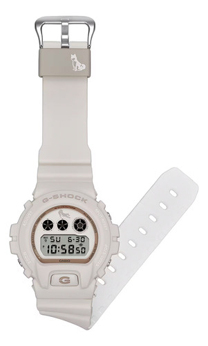 Reloj Hombre Casio Dw-6900shb-7dr G-shock Correa Beige Bisel Beige Fondo Beige