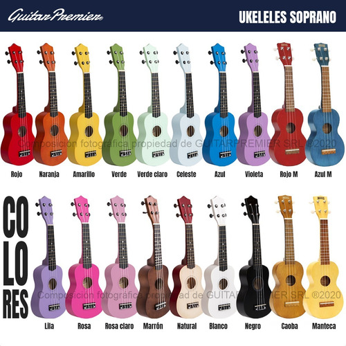 Ukelele Electroacustico + Ampli + Afinador + Funda + Cable