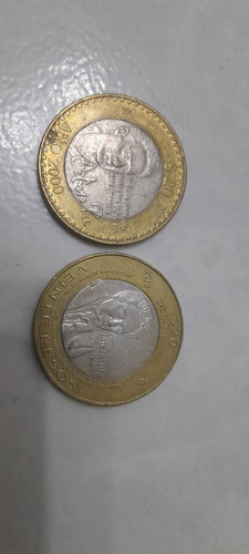 Monedas Conmemorativas Octavio Paz Juego De 2 Unico 