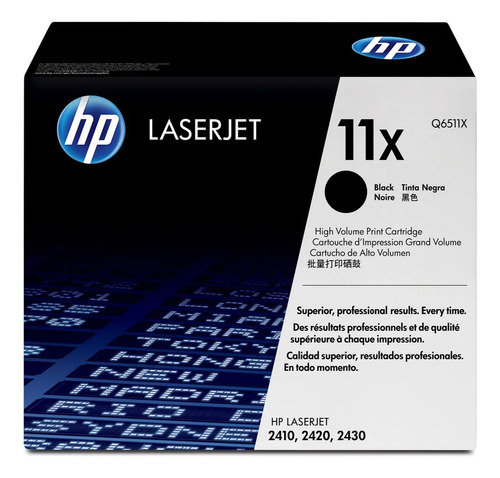 Toner Hp Q6511x Negro Original Hp Laserjet 2410 2420 2430