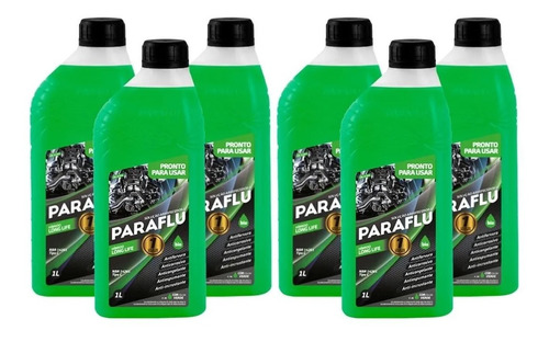 Aditivo Radiador Paraflu Bio Híbrido Diluído Verde Kit 6lts