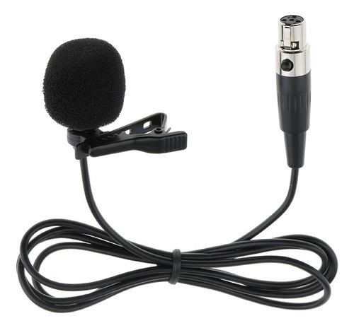 Micrófono De Solapa Lavalier De 2 Piezas Con Clip Xlr De 4