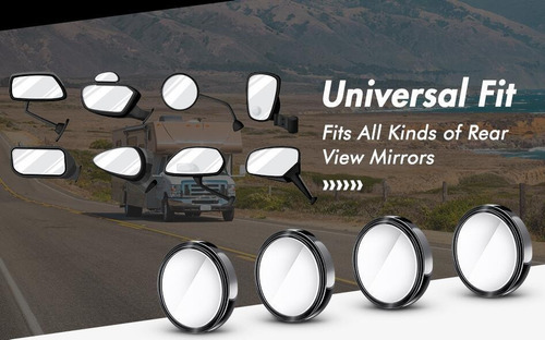 Espejo Convexo Auxiliar Universal En Forma De Ojo De Buey, 4