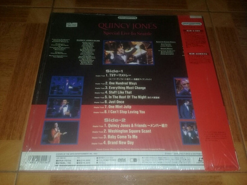 Imagen 2 de 2 de Quincy Jones Special Live In Seattle Laser Disc Japones