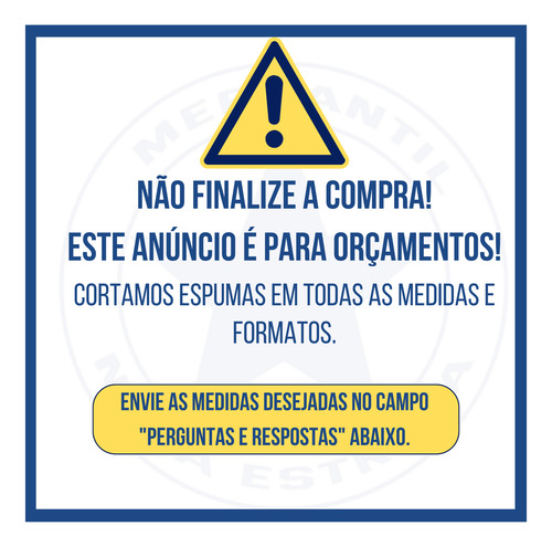 Espuma Sob Medida Colchão Sofá Cadeira D23 D26 D28 D33 D45