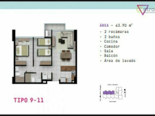 Imagen 1 de 5 de Departamento En Venta Zona Centro Monterey Gvb