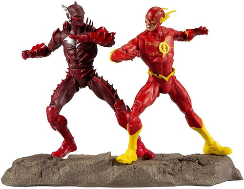 Dc Multiverse 2pk Figuras Flash Y Batman Earth 52 Mcfarlane (Usado)