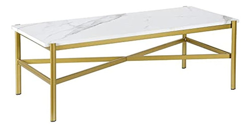 Braxton 46'' Mesa De Centro Rectangular De Ancho Con Tapa De