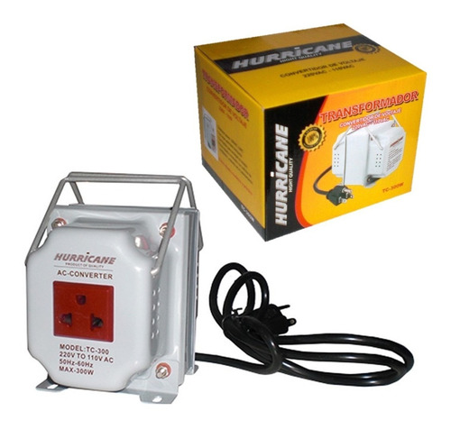 Transformador Hurricane 300w Adaptador 220/110v Ac +delivery