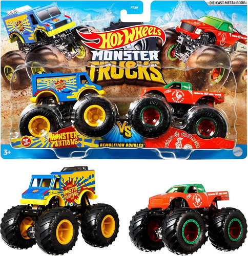 Hot Wheels Monster Trucks Demolición A Escala 164