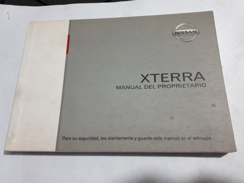 Manual De Instruciones Nissan Xterra  Mantencion Legitimo