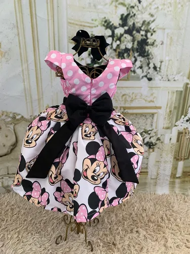 Vestido minnie rosa sales