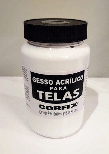 Gesso Acrílico Para Telas Corfix 500ml