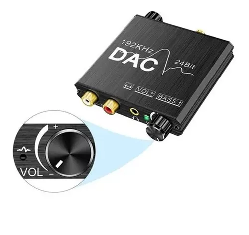 DAC 192kHz Convertidor de Audio Digital Analógico con amplificador para  Auriculares - Audio DAC