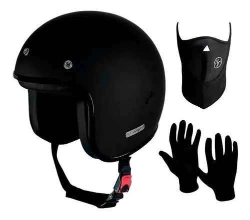 Casco Abierto Vertigo Vintage History 2 Cuello Guantes Fas