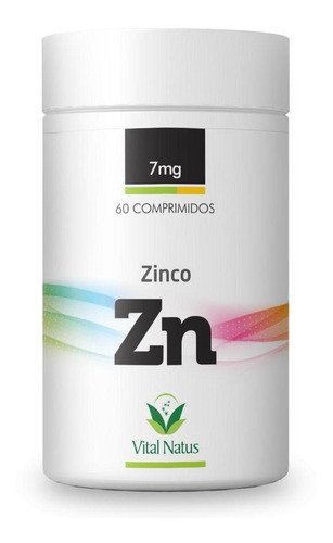 Zinco 7mg 60 Comprimidos Vital Natus