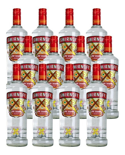 Caja De 12 Vodka Smirnoff Tamarindo - 750 Ml