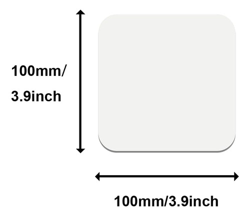 10 Unidades Mdf Posavasos De Sublimación Blanco De Tab...