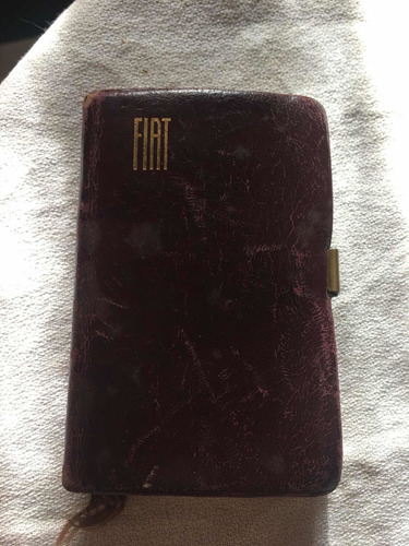 Libreta Antigua Fiat Con Lápiz